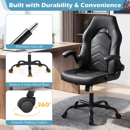 Dreamade Ergonomic Computer Desk Chair with Flip-up Arms