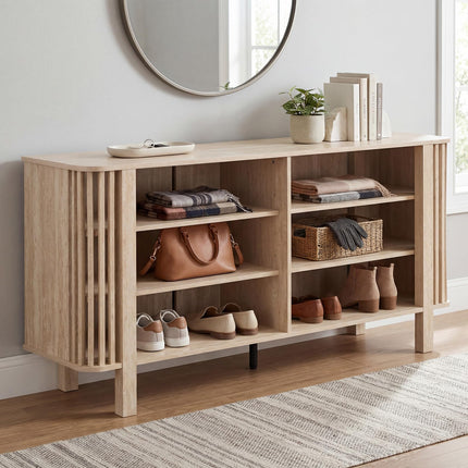 Dreamade 59" TV Stand for TVs Up to 55 Inches | Modern Entertainment Center with Adjustable Shelves