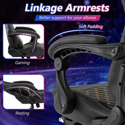 Dreamade Gaming Chair High Back Video Game Chair with Footrest