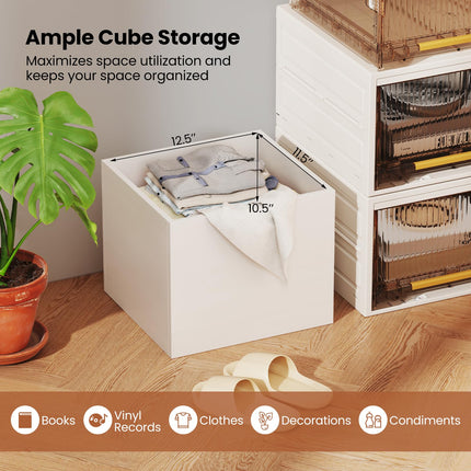 Dreamade White Cubby Bookcase