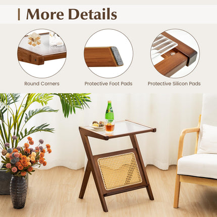 Dreamade Rattan Side Table
