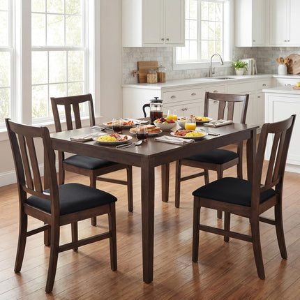 Dreamade Fabric Upholstered Kitchen Chair w/Padded Seat for Home Restaurant