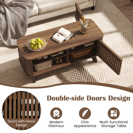 Dreamade Rectangle Coffee Table with Storage