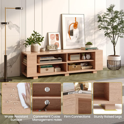 Dreamade TV Stand Entertainment Center - Farmhouse Television Table up to 65 Inches TVs, 7 Colors