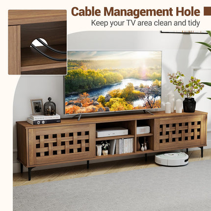 Dreamade Mid Century Modern TV Stand for 60-80 Inch TV