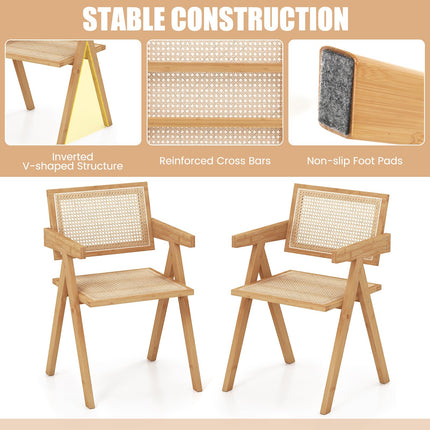 Dreamade Rattan Accent Chair Set of 2