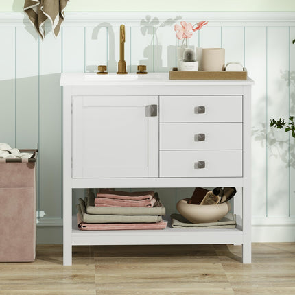 Dreamade Bathroom Vanity with Ceramic Sink