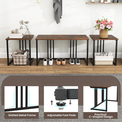 Dreamade Dining Table Set for 4 Industrial Kitchen Table 2 Chairs Stool & Bench