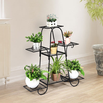 Dreamade 7 Tiers Metal Plant Stand Flower Pots Holder