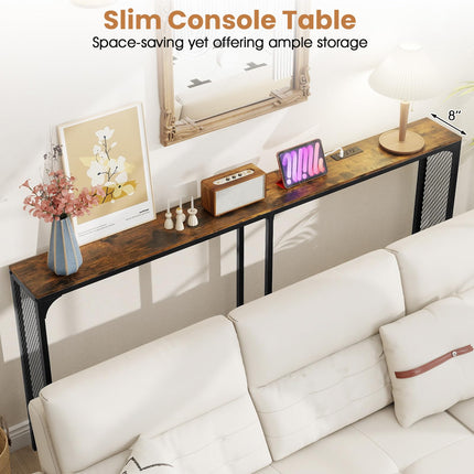 Dreamade 71” Console Table with Power Outlet