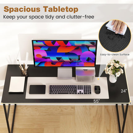 Dreamade 55 Inch Computer Desk with Charging Station