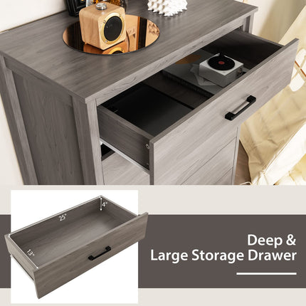 Dreamade 5-Drawer Chest Dresser for Bedroom - 41.5" Multipurpose Storage Clothes Organizer
