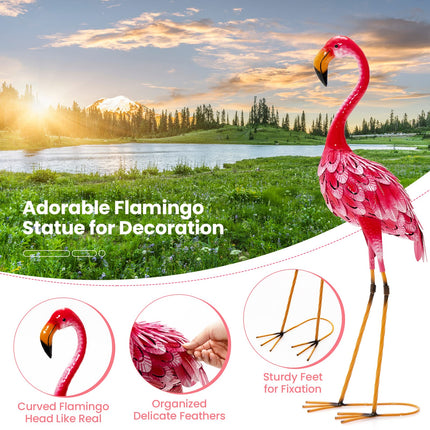 Dreamade Flamingo Garden Statues Set of 2