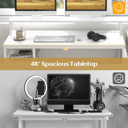 Dreamade Computer Desk with Drawer