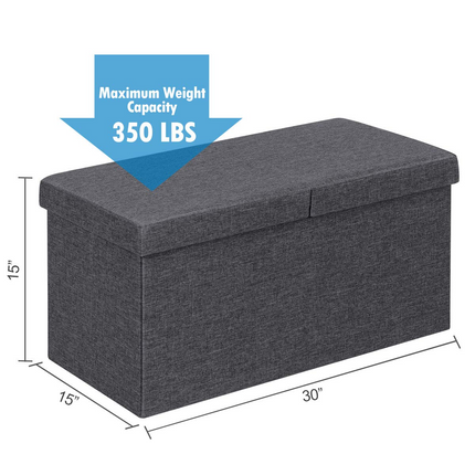 Dreamade Folding Storage Ottoman 30 Inches W/ Lift Top