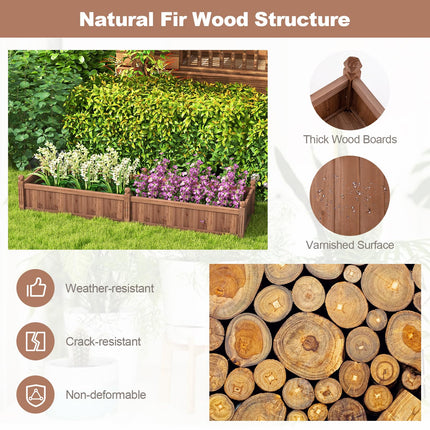 Dreamade Wood Raised Garden Bed