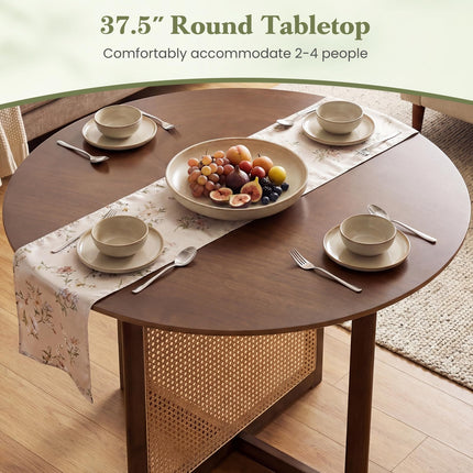 Dreamade 37.5" Round Dining Table for Dinette Living Room
