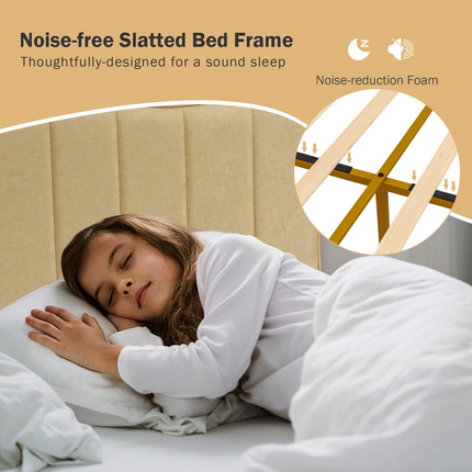 Dreamade Full Size Upholstered Bed Frame