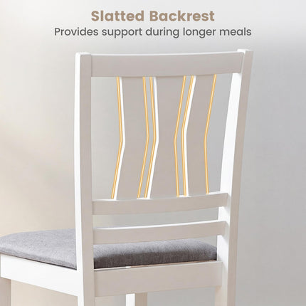 Dreamade Wood Dining Chairs Set of 2/4 with Slat Back
