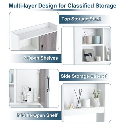 Dreamade Over-The-Toilet Space-Saving Storage Cabinet