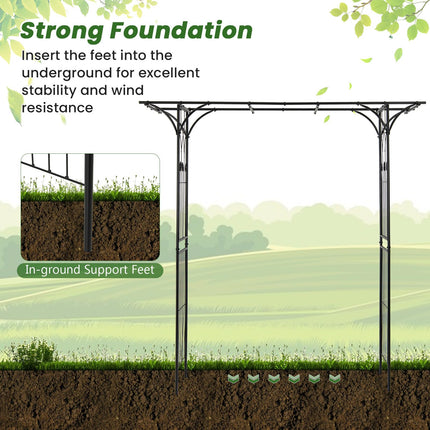 Dreamade Garden Arch Trellis - 81''H x 81''W Metal Garden Arbor