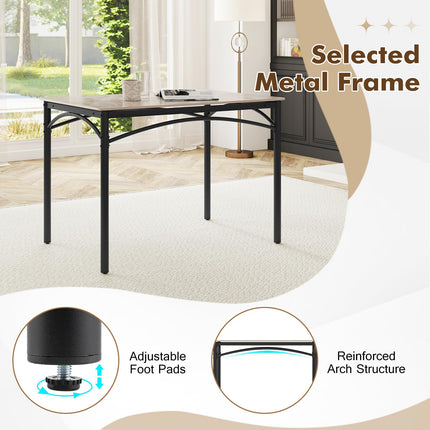 Dreamade Dining Table with Large Faux Marble Tabletop