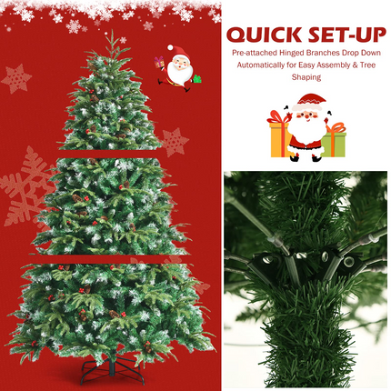 Dreamade 5 ft / 6 FT Pre-Lit Artificial Christmas Tree - DreamadeUS