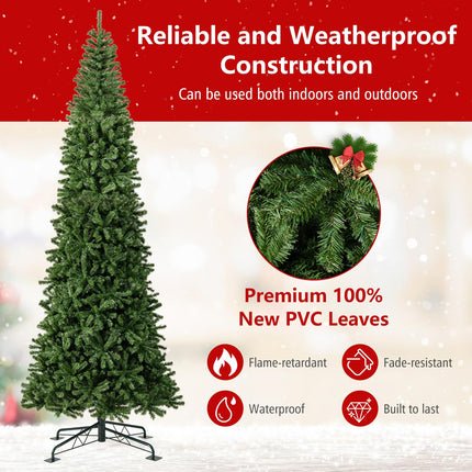 Dreamade 12 FT Pre-Lit Artificial Christmas Tree with Quick Power Connector
