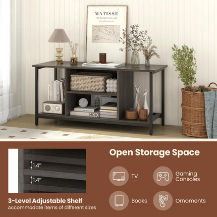 Dreamade TV Stand for TV Up to 50” TVs, Entertainment Center with Charging Station, USB & Type C Ports