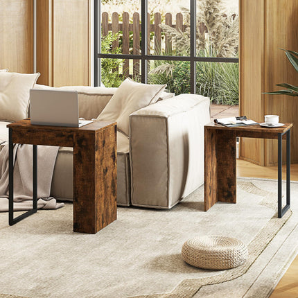 Dreamade Nesting Coffee Table Set of 2 for Living Room