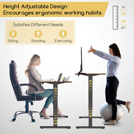 Dreamade Electric Standing Desk, Height Adjustable Stand up Desk