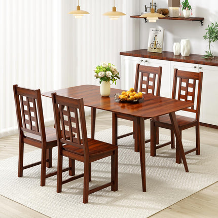Dreamade Kitchen Chair with Solid Rubber Wood Frame