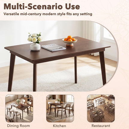Dreamade 48-Inches Rectangular Wooden Dining Table for 4