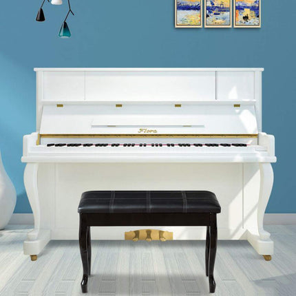 Dreamade Piano Bench PU Leather W/Padded Cushion and Music Storage