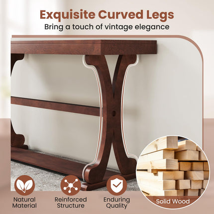 Dreamade 52" Narrow Console Table with Storage Shelf & Anti-Tip Kit for Entryway Living Room