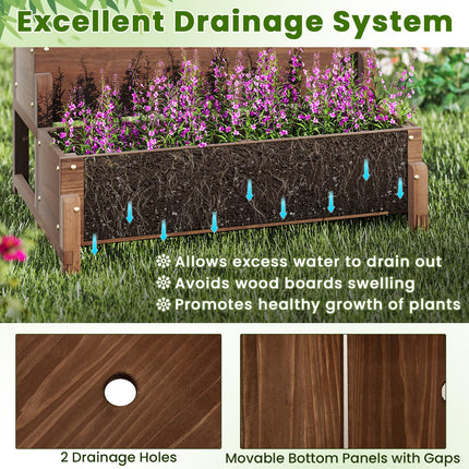 Dreamade Raised Garden Bed with Legs and Trellis