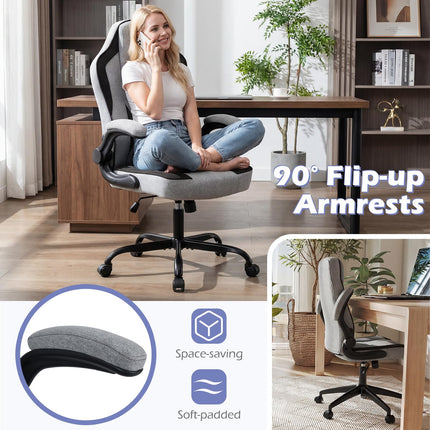 Dreamade Ergonomic Computer Office Chair with 90° Flip-up Armrests