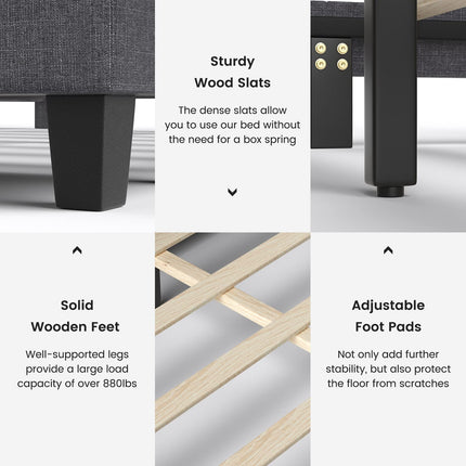 Bed Frame with Ottoman Storage - Dreamade