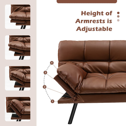 Convertible Memory Foam Futon Couch Sleeper - Dreamade