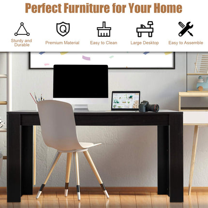 Dreamade Dining Table for 6-8, Wood Rectangular Table, 63" L x 31.5" W x 30" H Large Farmhouse Center Table