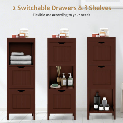 Dreamade Bathroom Organizers and Storage Cabinet - Storage Organizer Rack Stand