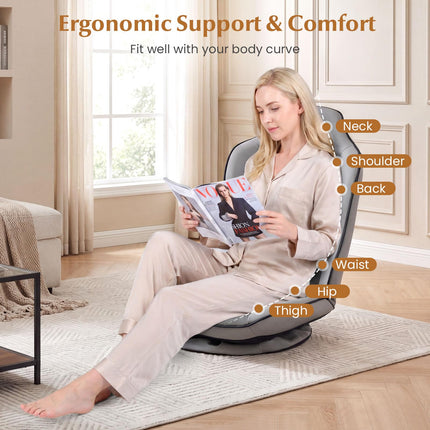 Dreamade 360° Gaming Chair Foldable Reclining Lounge Chair with Padded Seat Cushion