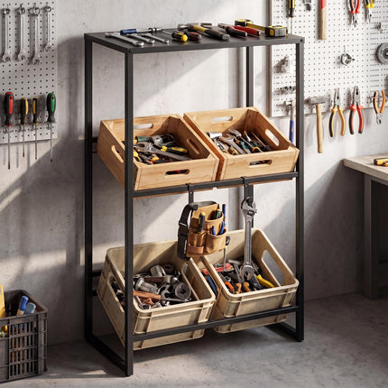 Dreamade 3-Tier Drink Crate Rack for Kitchen