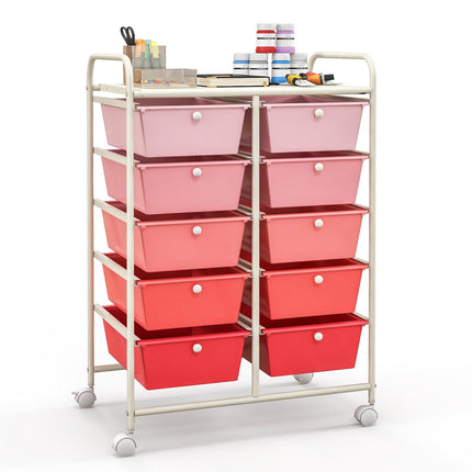 10 Drawers Rolling Cart, Classroom Organizers - Dreamade