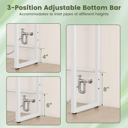 Dreamade 3-Tier Over The Toilet Storage 64" Tall Freestanding Space Saver Bathroom Shelves