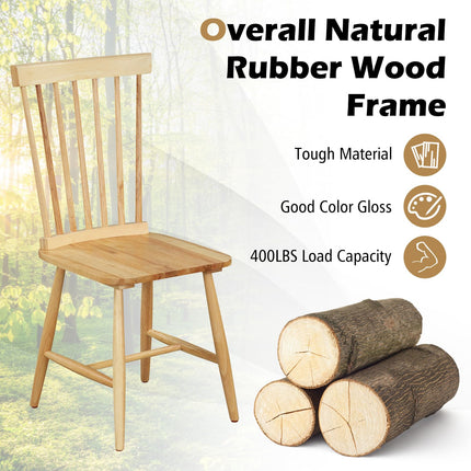 Dreamade Wood Dining Chairs Set