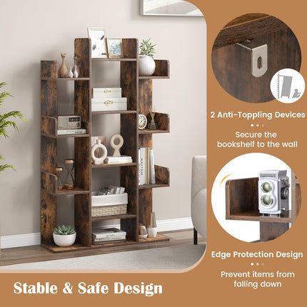 Dreamade 7-Cube Tree Bookshelf