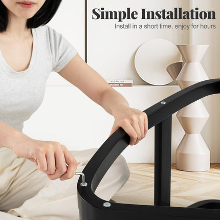 Dreamade Ergonomic Kneeling Chair, Rocking Posture Chair with Padded Cushion