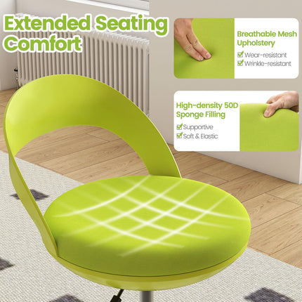 Dreamade Drafting Chair with Back Ergonomic Rolling Stool with Footrest