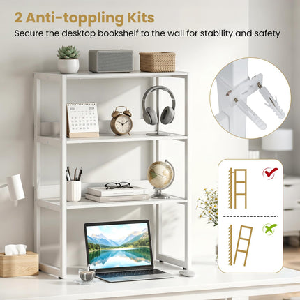 Dreamade Desktop Bookshelf for Home Office Kitchen Dorm (1/2)